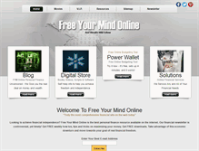 Tablet Screenshot of freeyourmindonline.net